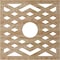 Ekena Millwork Chevron Wood Fretwork Pierced Ceiling Medallion, Red Oak, 38"OD x 9 7/8"ID x 1/4"T CMWP38X38X0250CHRO - alternate 3
